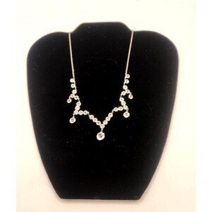 Rhinestone Drop Necklace